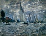 克劳德莫奈 - The Boats: Regatta At Argenteuil